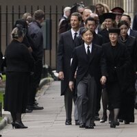 El emperador Naruhito de Japón en el funeral de la Reina Isabel II