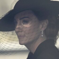 Kate Middleton acudiendo al funeral de la Reina Isabel II