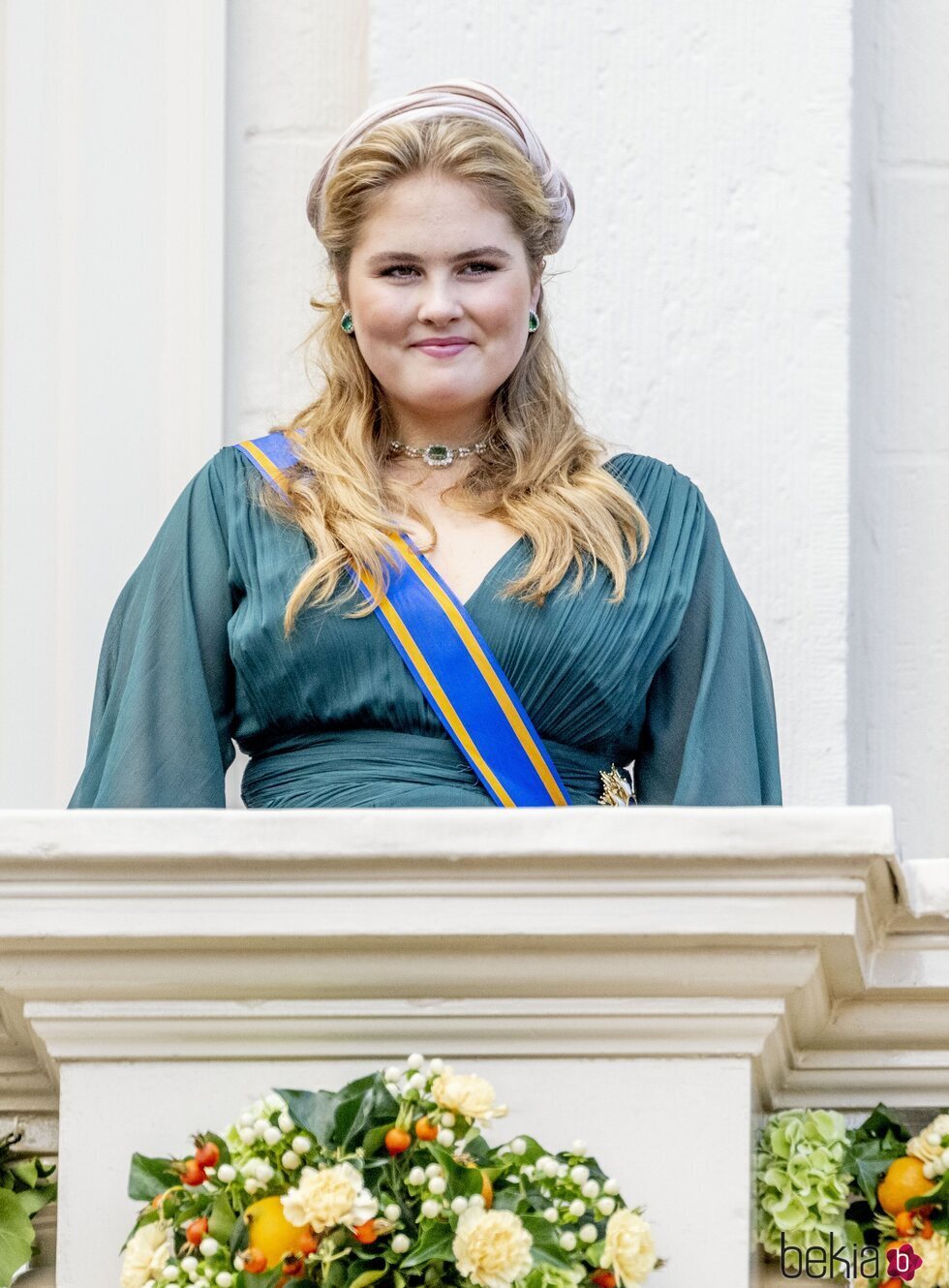 Amalia de Holanda debutando en el Prinsjesdag