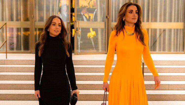 Rania de Jordania y su hija la Princesa Iman en Nueva York