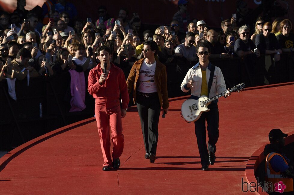 Los Jonas Brothers en el Global Citizen celebrado en Nueva York