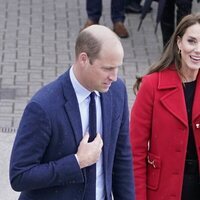 El Príncipe Guillermo y Kate Middleton en su primer acto como Príncipes de Gales