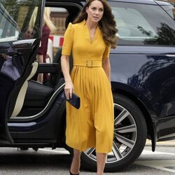 Kate Middleton a su llegada al Royal Surrey County Hospital