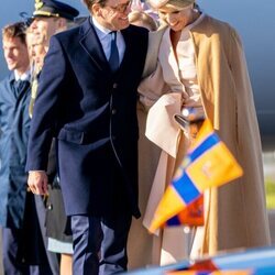 Daniel de Suecia y Máxima de Holanda, muy cómplices en el recibimiento a los Reyes de Holanda por su Visita de Estado a Suecia