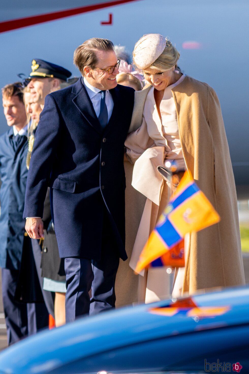 Daniel de Suecia y Máxima de Holanda, muy cómplices en el recibimiento a los Reyes de Holanda por su Visita de Estado a Suecia