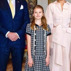Estelle de Suecia en la recepción a los Reyes de Holanda por su Visita de Estado a Suecia