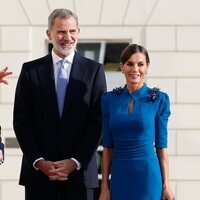 Los Reyes Felipe y Letizia en la ceremonia de bienvenida en su visita de Estado a Alemania