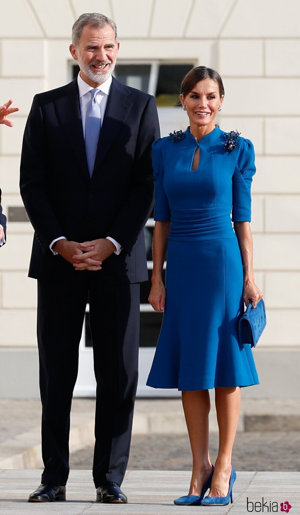 Los Reyes Felipe y Letizia en la ceremonia de bienvenida en su visita de Estado a Alemania