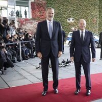 El Rey Felipe VI y Olaf Scholz en Berlín durante la Visita de Estado de los Reyes de España a Alemania