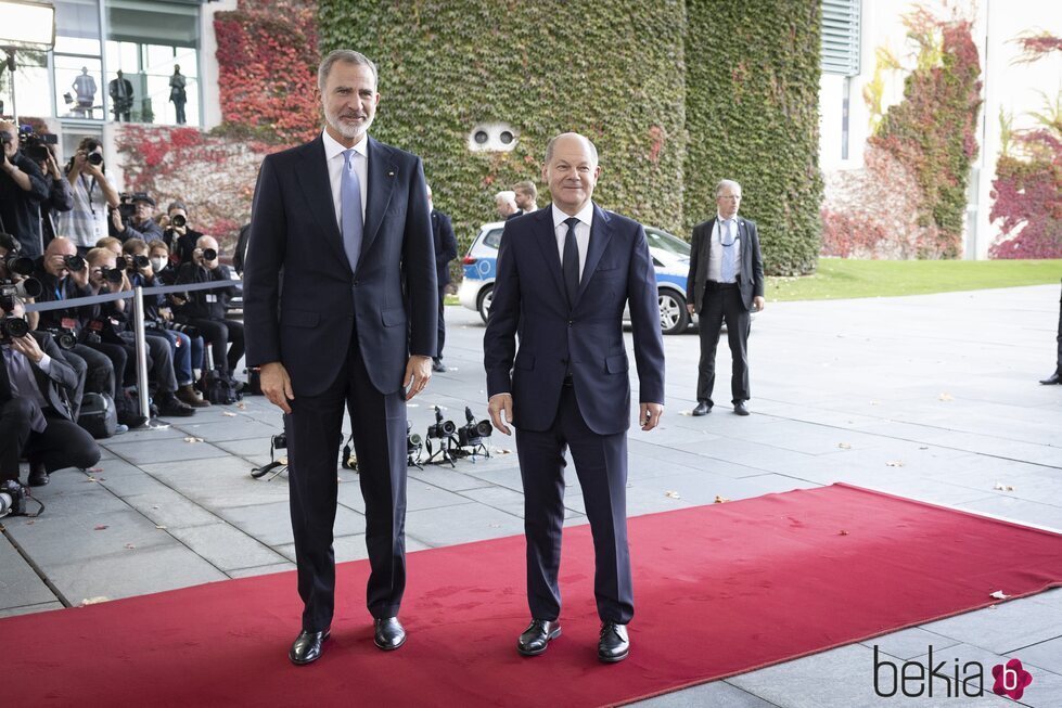 El Rey Felipe VI y Olaf Scholz en Berlín durante la Visita de Estado de los Reyes de España a Alemania