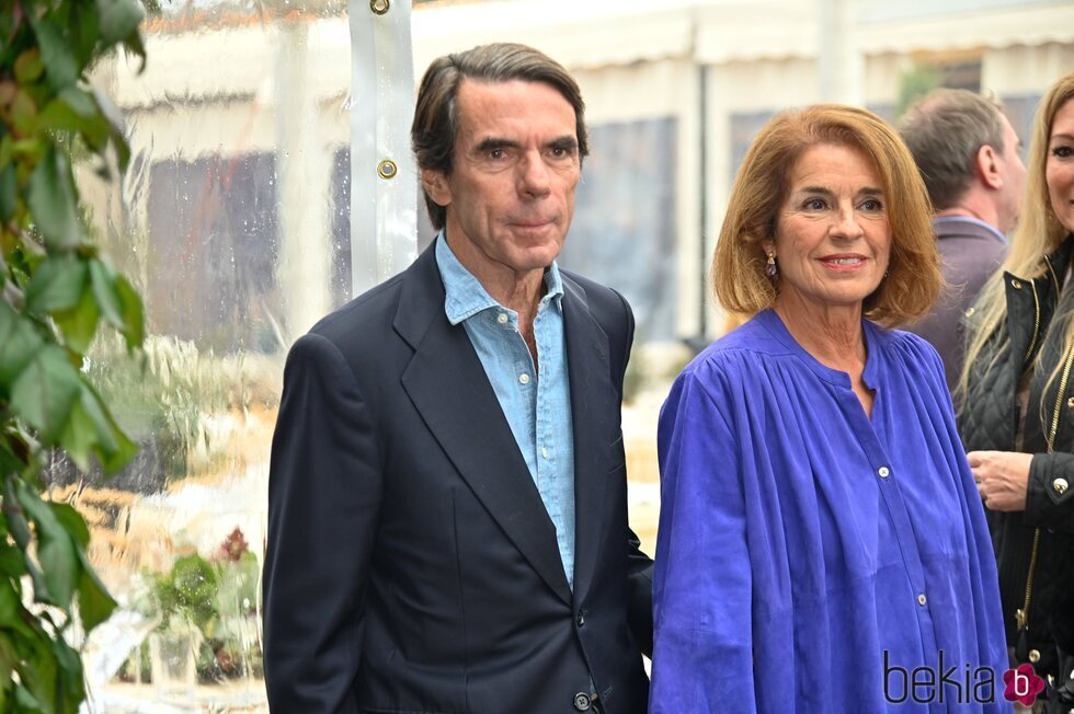 José María Aznar y Ana Botella en la fiesta de la cátedra de Mario Vargas Llosa