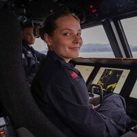 Ingrid Alexandra de Noruega en la Armada Noruega