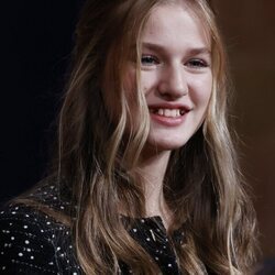 La Princesa Leonor, muy sonriente en las audiencias de los Premios Princesa de Asturias 2022