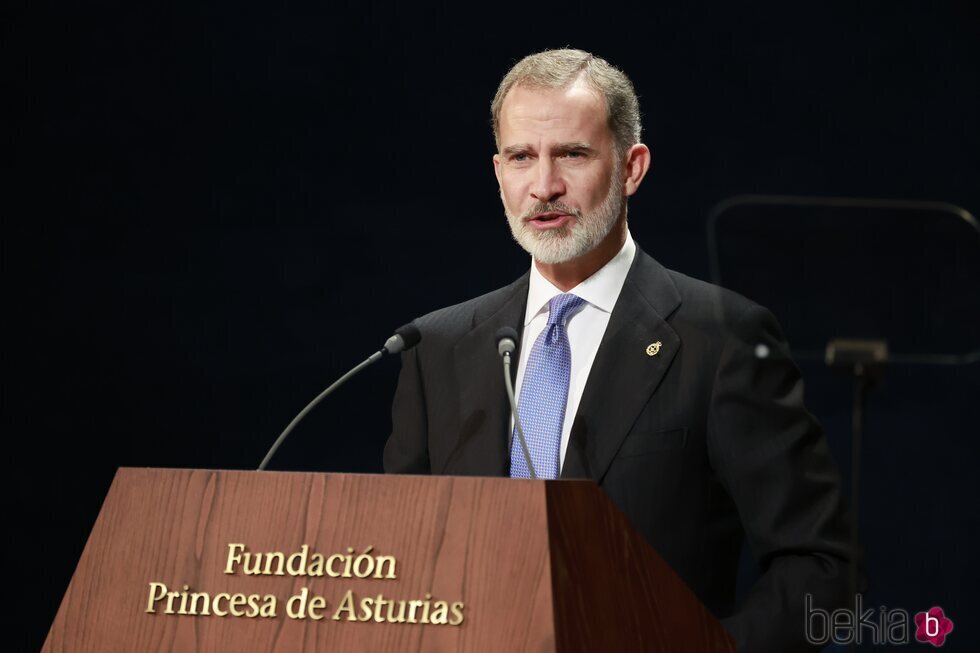 El Rey Felipe VI ofrece un discurso al finalizar los Premios Princesa de Asturias 2022