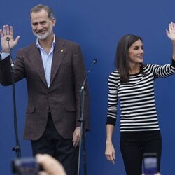 La Reina Letizia y el Rey Felipe VI en Cadavedo, Pueblo Ejemplar 2022