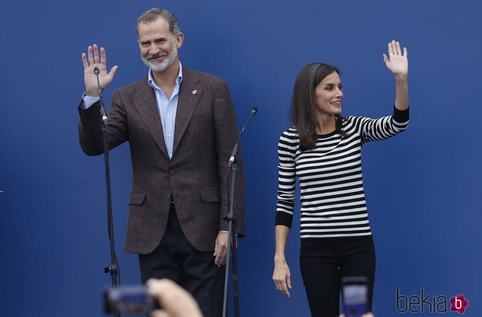 La Reina Letizia y el Rey Felipe VI en Cadavedo, Pueblo Ejemplar 2022