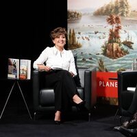 Sonsoles Ónega y Cristina Campos en la presentación de las novelas ganadora y finalista del Premio Planeta 2022