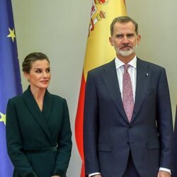 Los Reyes Felipe y Letizia al comienzo de su visita oficial a Croacia