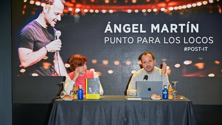 Ángel Martín en la presentación de su monólogo 'Punto para los locos'
