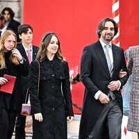 Alexandra de Hannover, Carlota Casiraghi y Dimitri Rassam en el Día Nacional de Mónaco 2022