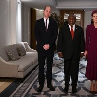 El Príncipe Guillermo y Kate Middleton con el Presidente de Sudáfrica tras darle recibirle por su Visita de Estado a Reino Unido