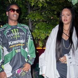 Rihanna y A$AP Rocky después de disfrutar de una cena en Nueva York