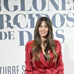 Almudena Cid en el estreno de 'Los renglones torcidos de Dios' en Madrid