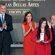 Los Reyes Felipe y Letizia con Elisa García, hija de Almudena Grandes, en la entrada de las Medallas de Oro al Mérito en las Bellas Artes 2021