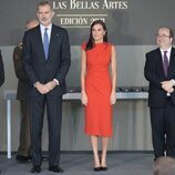 Los Reyes Felipe y Letizia y Miquel Iceta en la entrega de las Medallas de Oro al Mérito en las Bellas Artes 2021