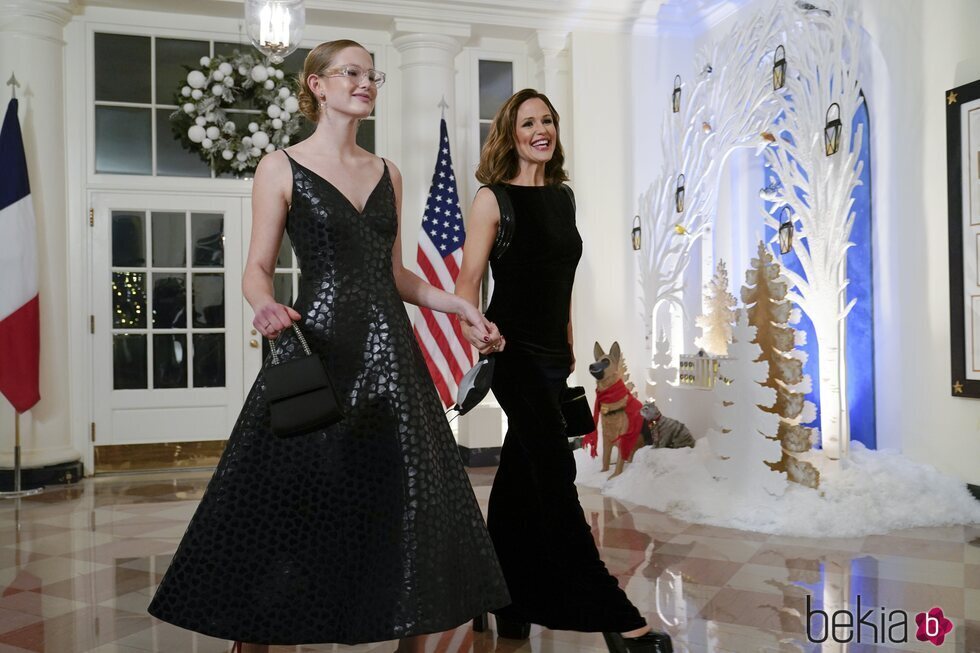 Jennifer Garner con su hija Violet en la cena de gala ofrecida en La Casa Blanca