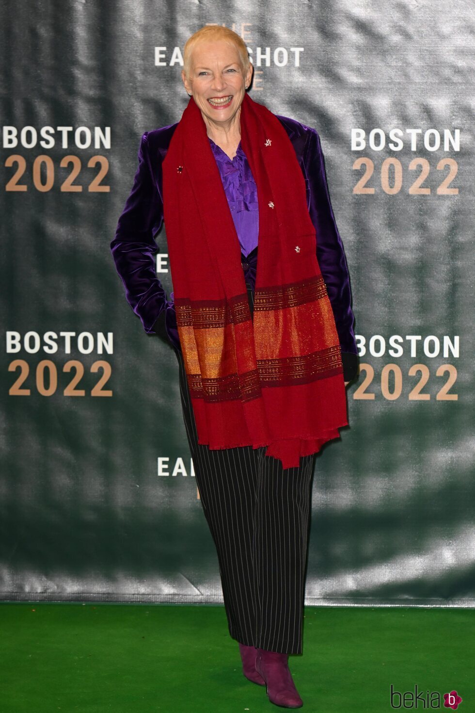 Annie Lennox en los Earthshot Prize 2022 en Boston