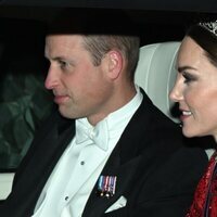 El Príncipe Guillermo y Kate Middleton en su primera recepción al Cuerpo Diplomático como Príncipes de Gales