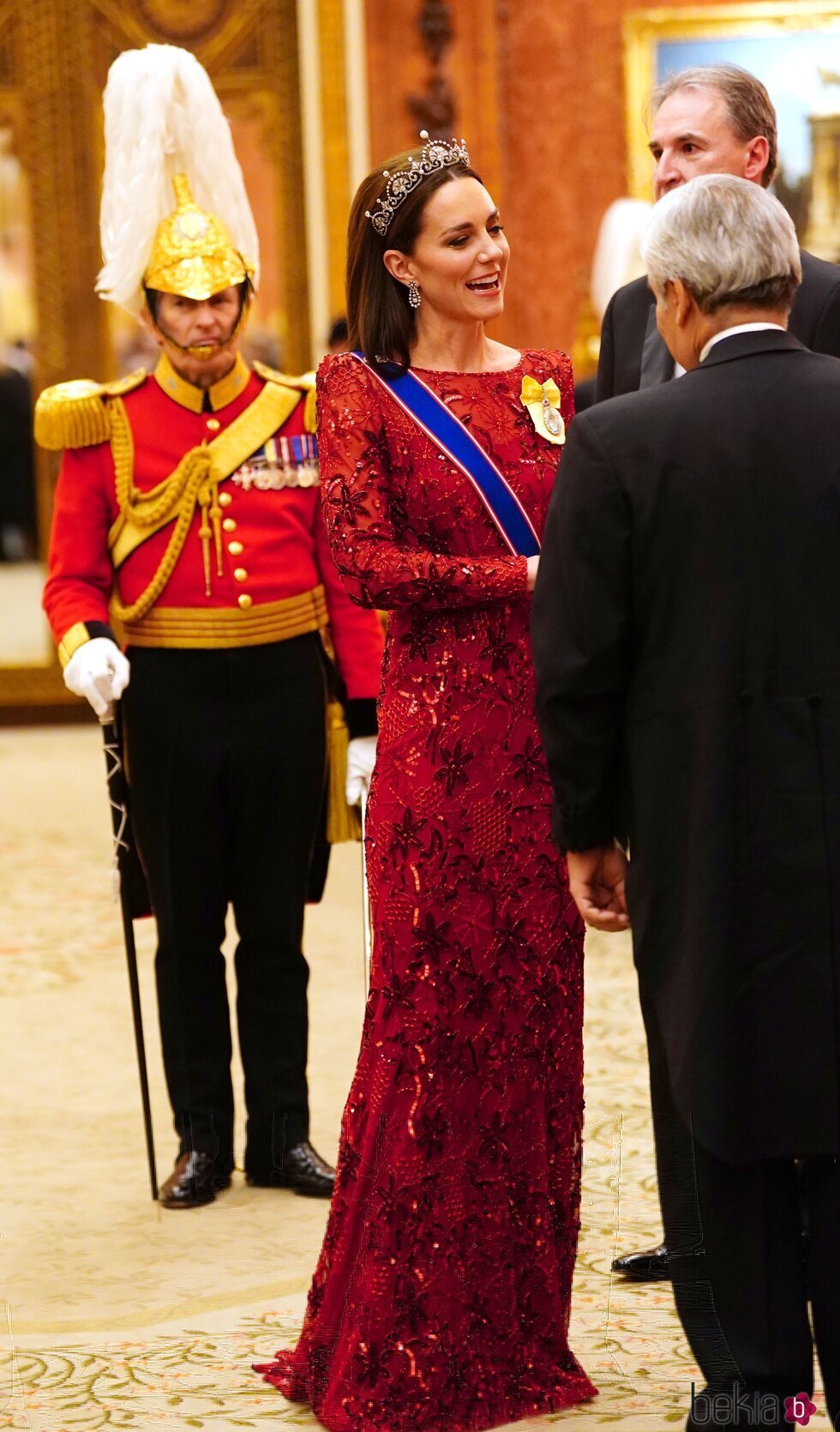 Kate Middleton en su primera recepción al Cuerpo Diplomático como Princesa de Gales