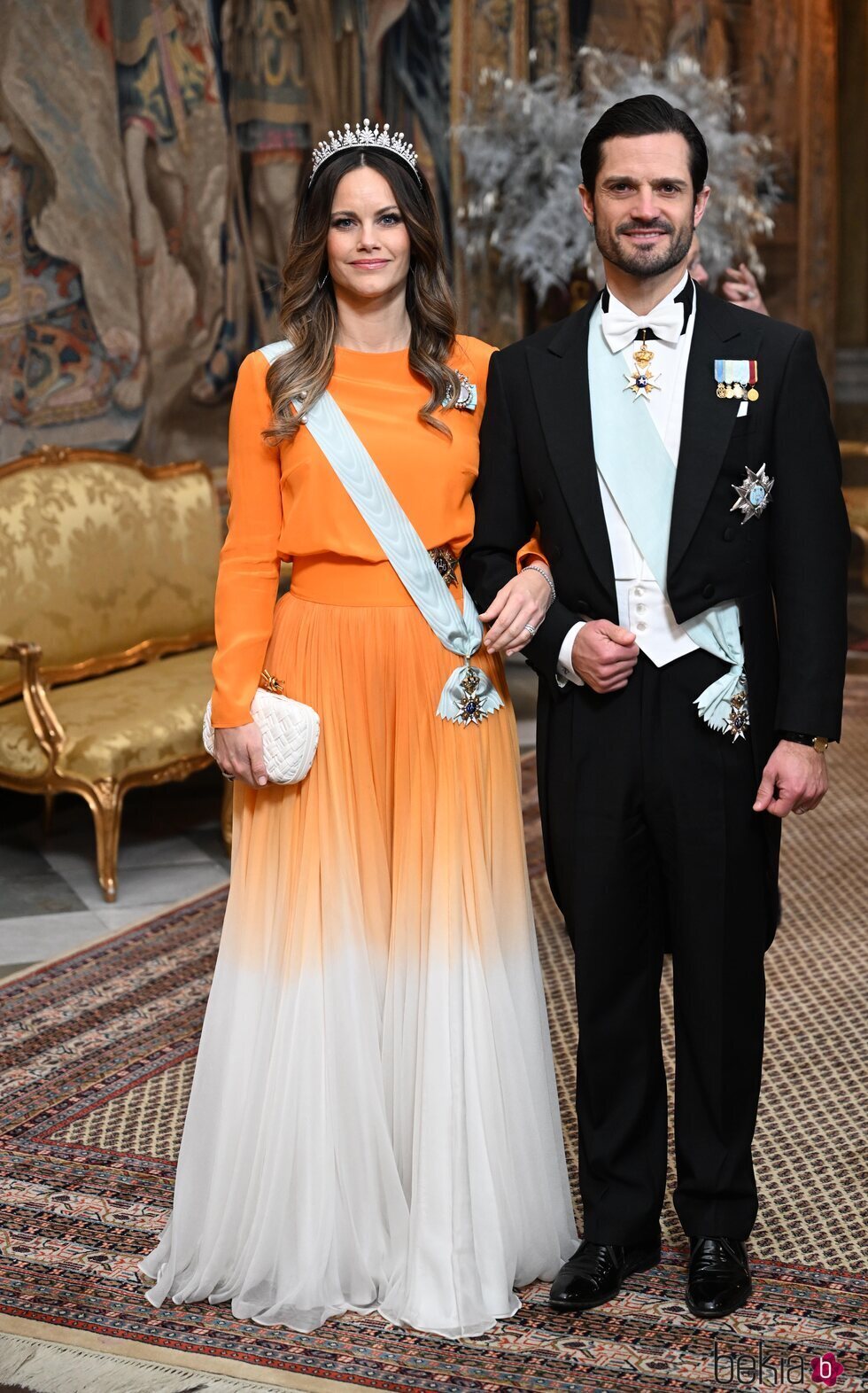 Carlos Felipe y Sofia de Suecia en la cena en honor a los ganadores de los Premios Nobel 2022