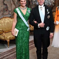 Victoria y Daniel de Suecia en la cena en honor a los ganadores de los Premios Nobel 2022