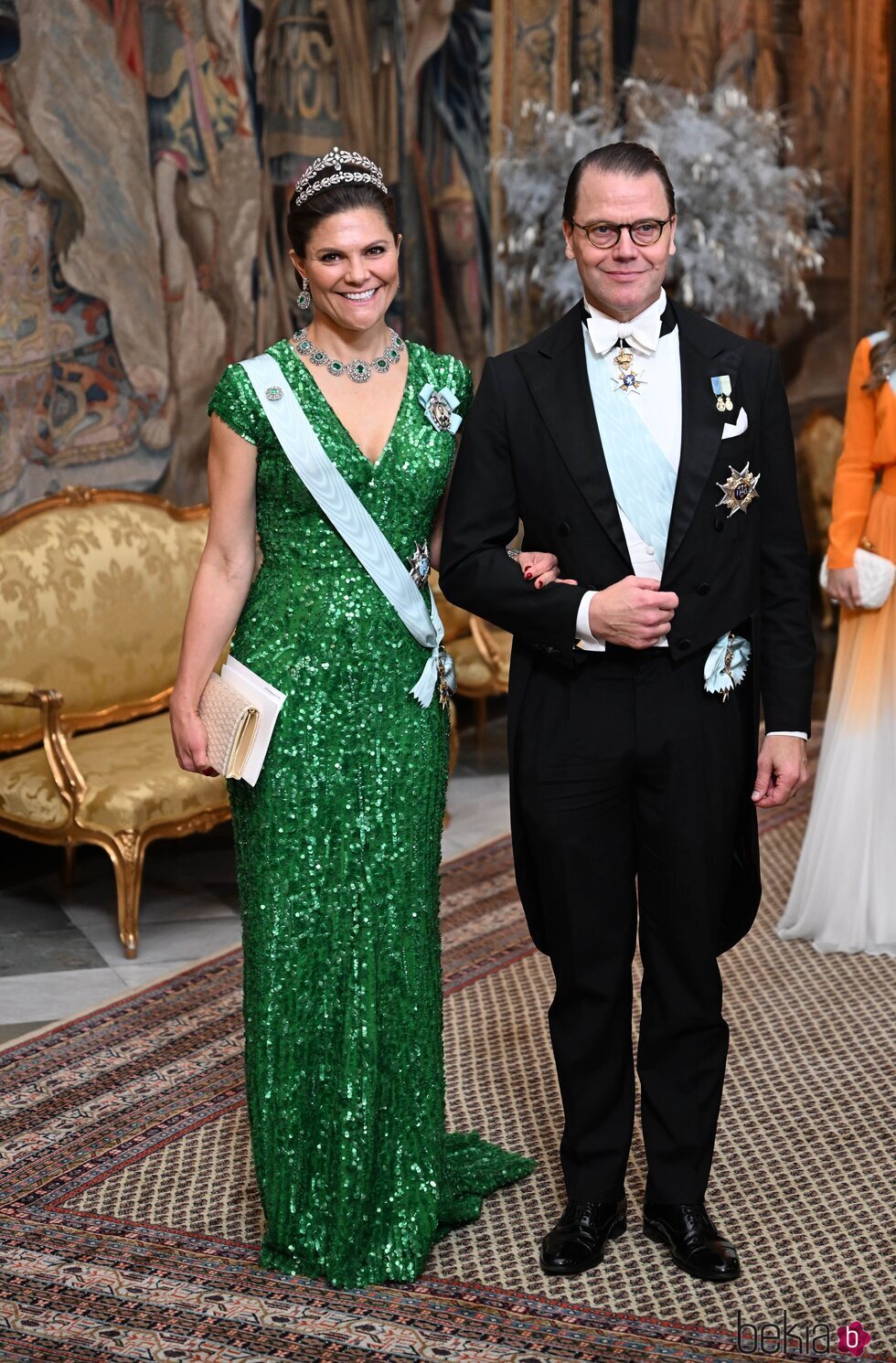 Victoria y Daniel de Suecia en la cena en honor a los ganadores de los Premios Nobel 2022