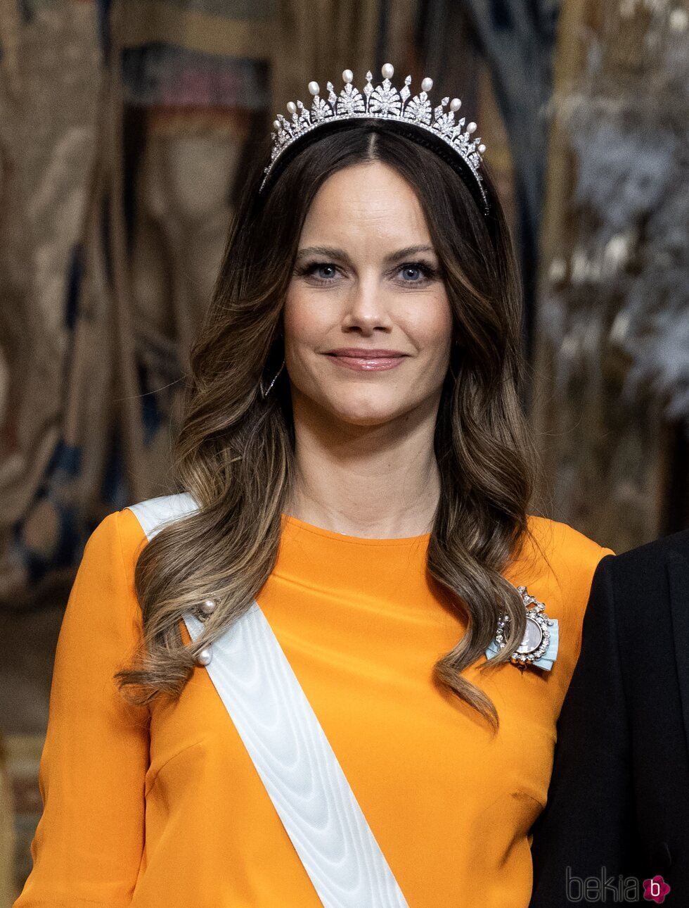 Sofia de Suecia con su tiara nupcial en la cena de gala a los ganadores de los Premios Nobel 2022