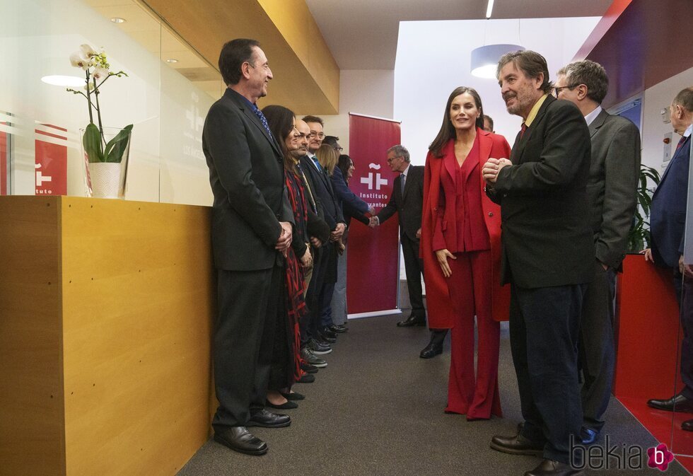 La Reina Letizia a su llegada a la nueva sede del Cervantes en Los Angeles