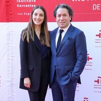 María Valverde y Gustavo Dudamel en la inauguración de la sede del Instituto Cervantes en Los Angeles