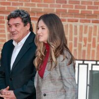 La Princesa Leonor a su llegada al acto de Cruz Roja