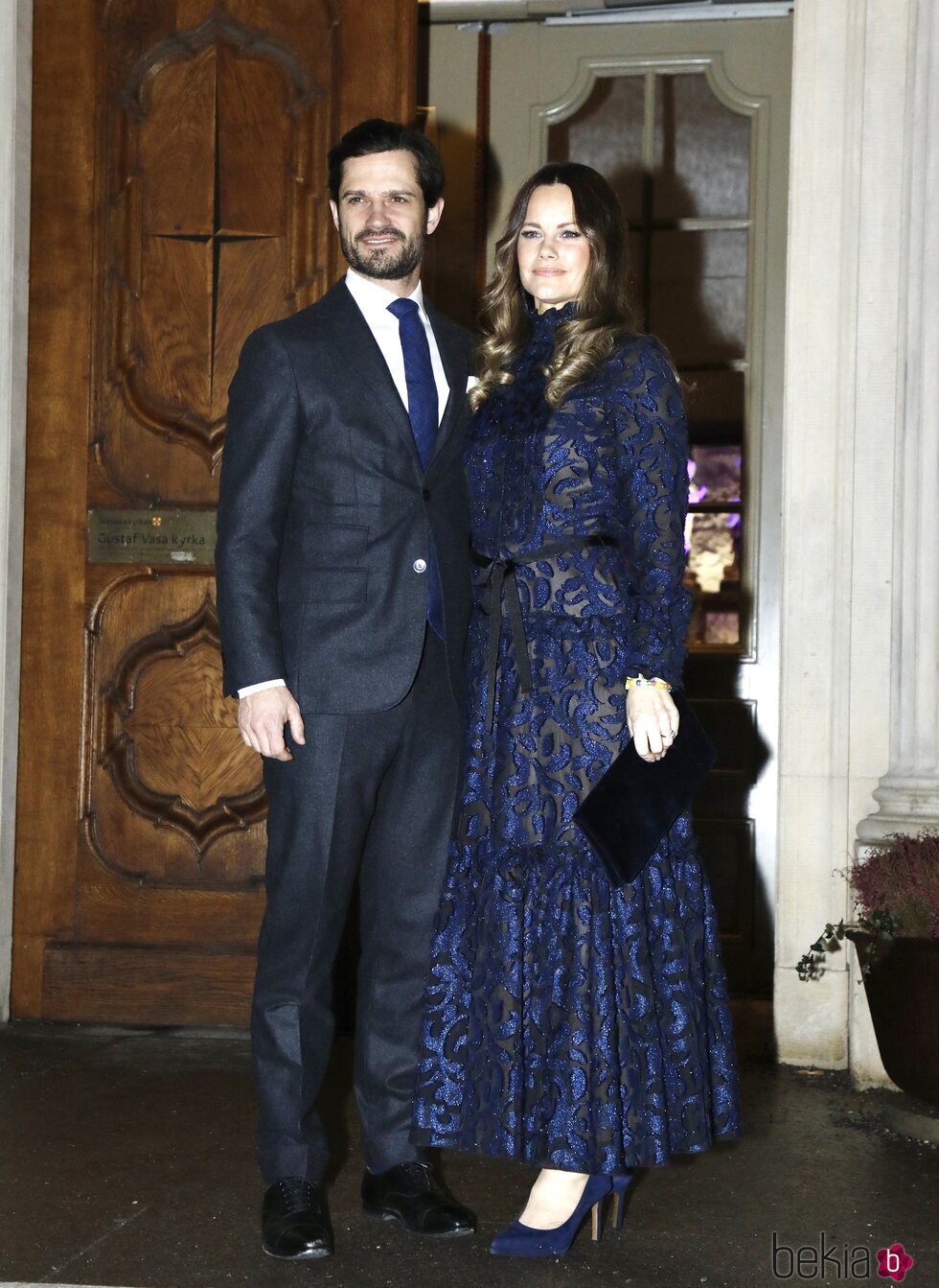 Carlos Felipe y Sofia de Suecia en el Concierto de Navidad de Vasastan
