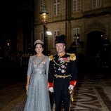 Federico y Mary de Dinamarca en la cena de Año Nuevo 2023