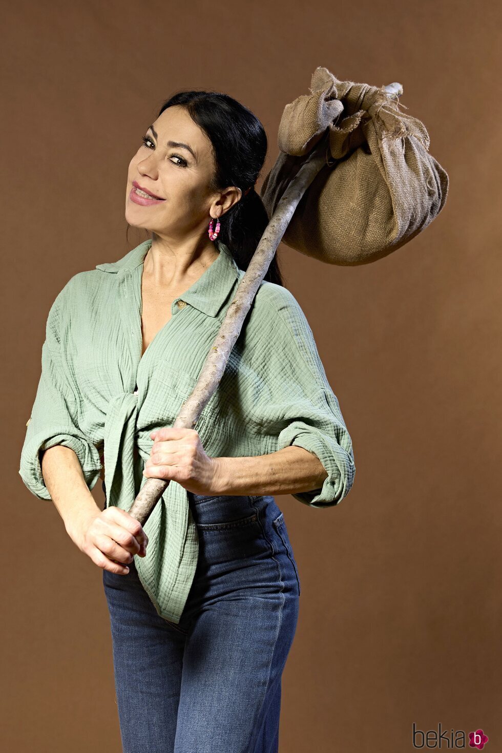 Maite Galdeano, con el saco de concursante de de 'Pesadilla en el Paraíso 2'