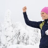 Victoria de Suecia esquiando en Sälen tras una conferencia