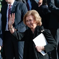 La Reina Sofía en el funeral de Constantino de Grecia