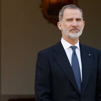 El Rey Felipe VI en el almuerzo al Presidente de Guatemala en La Zarzuela