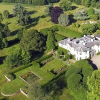 Vista aérea de Chyknell Hall, el palacete inglés de Corinna Larsen en Inglaterra
