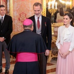 Los Reyes Felipe y Letizia reciben al Cuerpo Diplomático en el Palacio Real