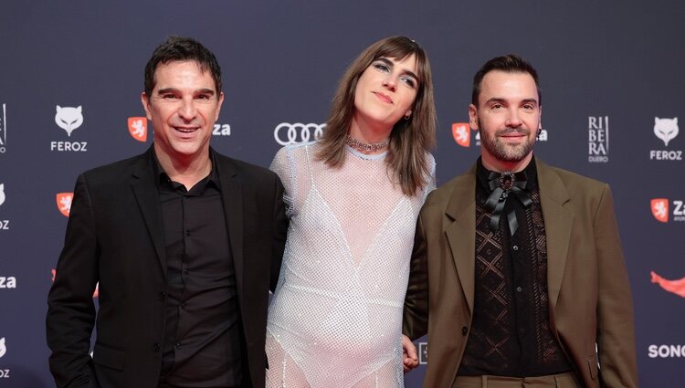 Javier Pérez Santana, Raphaëlle Pérez y Adrián Silvestre en los Premios Feroz 2023