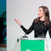 La Reina Letizia en su intervención en la presentación 'Todos contra el Cáncer'